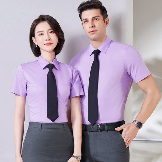 Purple Custom Uniform Shirts for Men & Women – Office, School, Casino Use