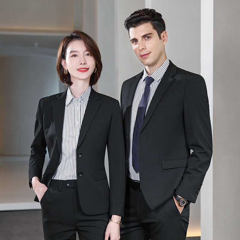 Stretch Business Suit Sets for Men & Women – Custom Uniform Blazers for Office, Hotel, School, Casino, Real Estate & Conferences