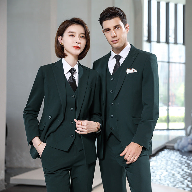 Patterned Business Suit Sets for Men & Women – Formal Uniform Blazers for Office, Hotel, School, Casino, Real Estate & Conferences