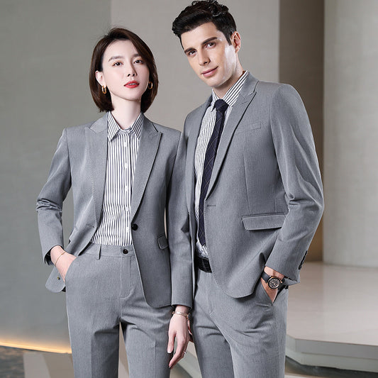 Patterned Business Suit Sets for Men & Women – Formal Uniform Blazers for Office, Hotel, School, Casino, Real Estate & Conferences