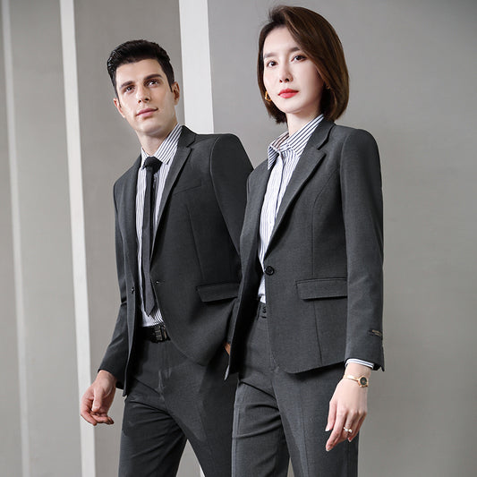 Stretch Business Suit Sets for Men & Women – Custom Uniform Blazers for Office, Hotel, School, Casino, Real Estate & Conferences