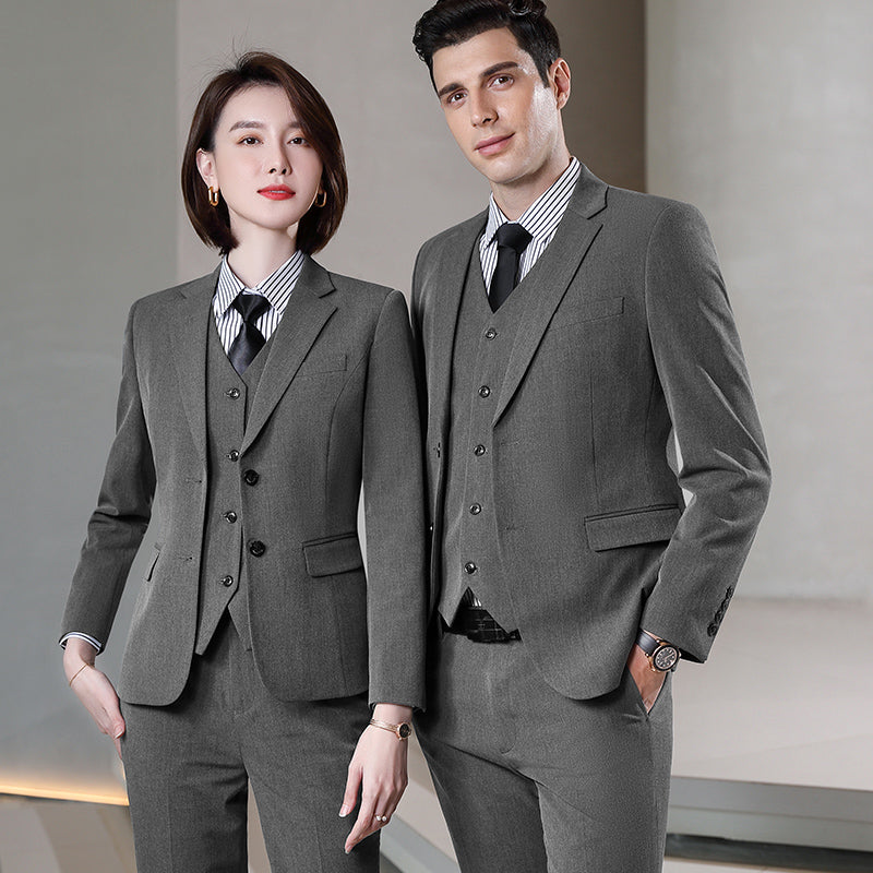 Stretch Business Suit Sets for Men & Women – Custom Uniform Blazers for Office, Hotel, School, Casino, Real Estate & Conferences