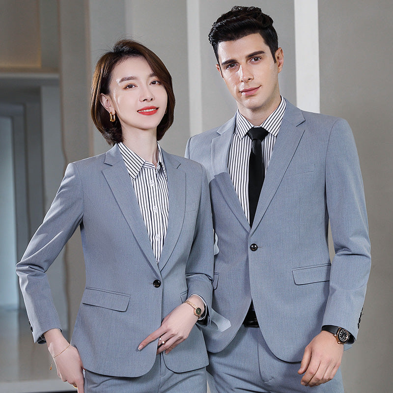 Stretch Business Suit Sets for Men & Women – Custom Uniform Blazers for Office, Hotel, School, Casino, Real Estate & Conferences