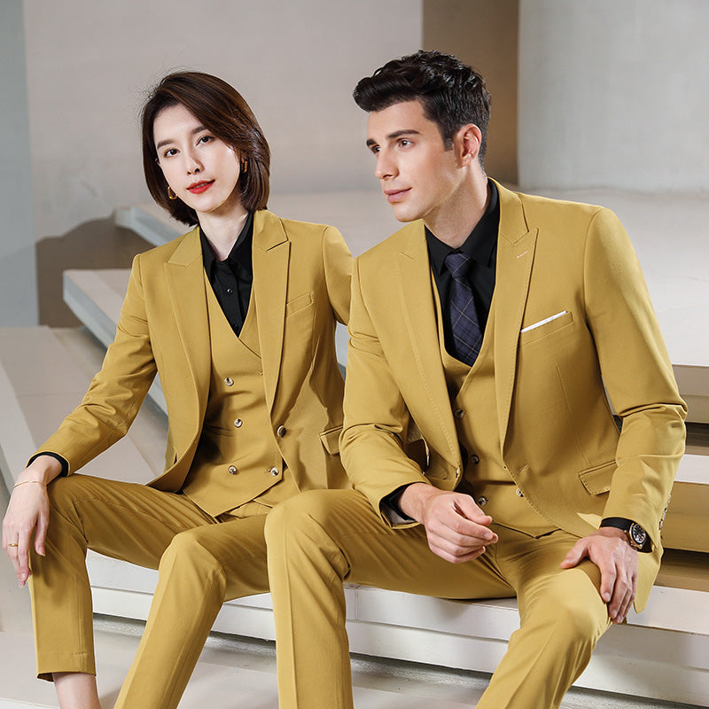 Patterned Business Suit Sets for Men & Women – Formal Uniform Blazers for Office, Hotel, School, Casino, Real Estate & Conferences