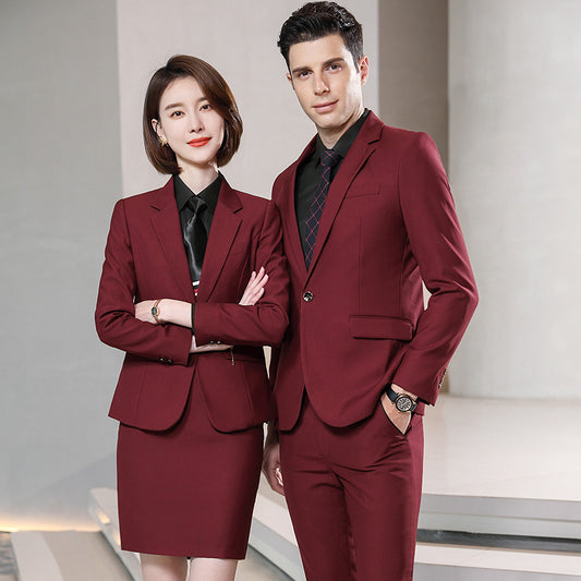 Thick Business Suit Sets for Men & Women – Formal Uniform Blazers for Office, Hotel, School, Casino, Real Estate & Corporate Meetings