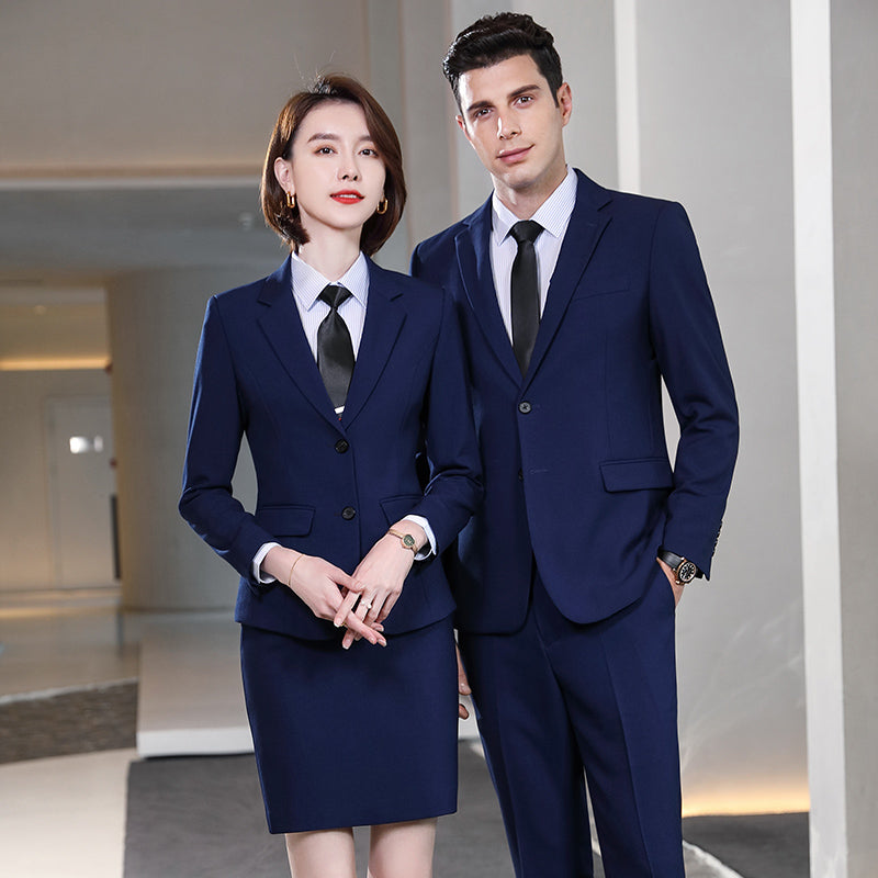 Black Business Suit Sets for Men & Women – Formal Uniform Blazers for Office, Hotel, School, Casino, Real Estate & Conferences