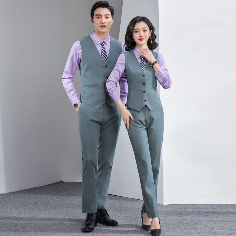 Stretch Business Suit Set for Men & Women - Professional Workwear for 4S Showrooms, Real Estate, Teachers, Hotels, Casinos, Corporate & Conference Events - Custom Embroidery & Logo Printing