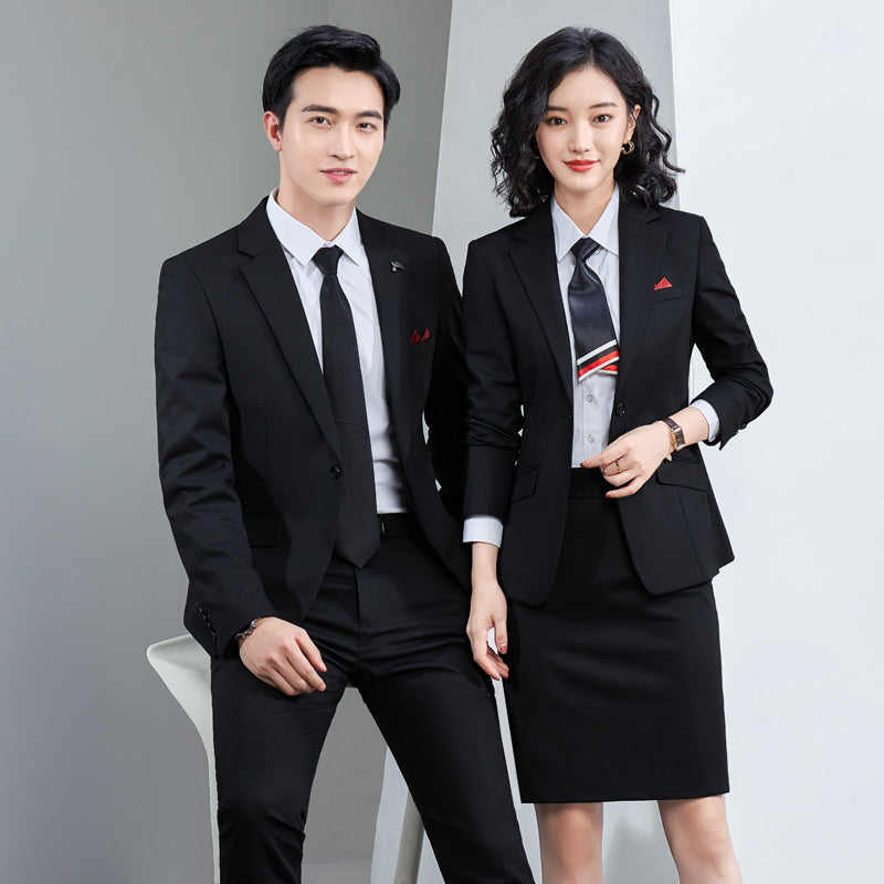 Stretch Business Suit Set for Men & Women - Professional Workwear for 4S Showrooms, Real Estate, Teachers, Hotels, Casinos, Corporate & Conference Events - Custom Embroidery & Logo Printing