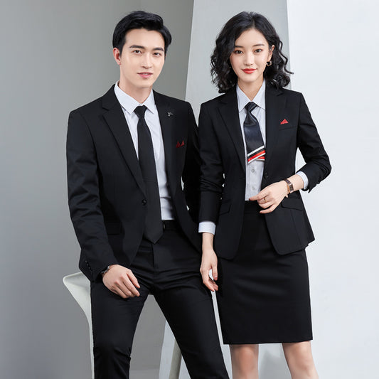 Stretch Business Suit Set for Men & Women - Professional Workwear for 4S Showrooms, Real Estate, Teachers, Hotels, Casinos, Corporate & Conference Events - Custom Embroidery & Logo Printing