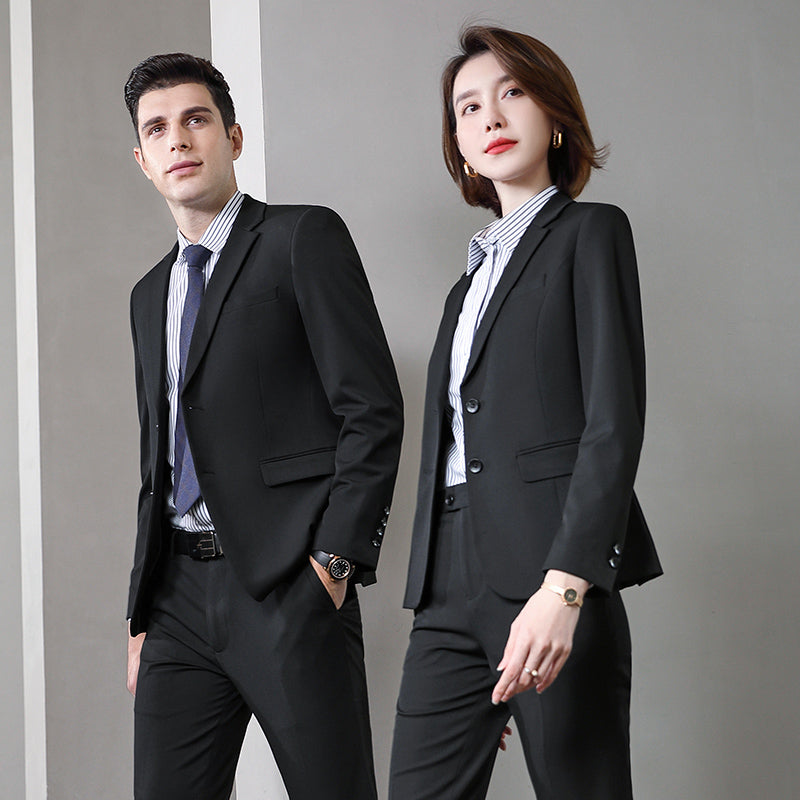 Stretch Business Suit Sets for Men & Women – Custom Uniform Blazers for Office, Hotel, School, Casino, Real Estate & Conferences