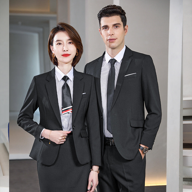 Royal blue Business Suit Sets for Men & Women – Formal Uniform Blazers for Office, Hotel, School, Casino, Real Estate & Conferences