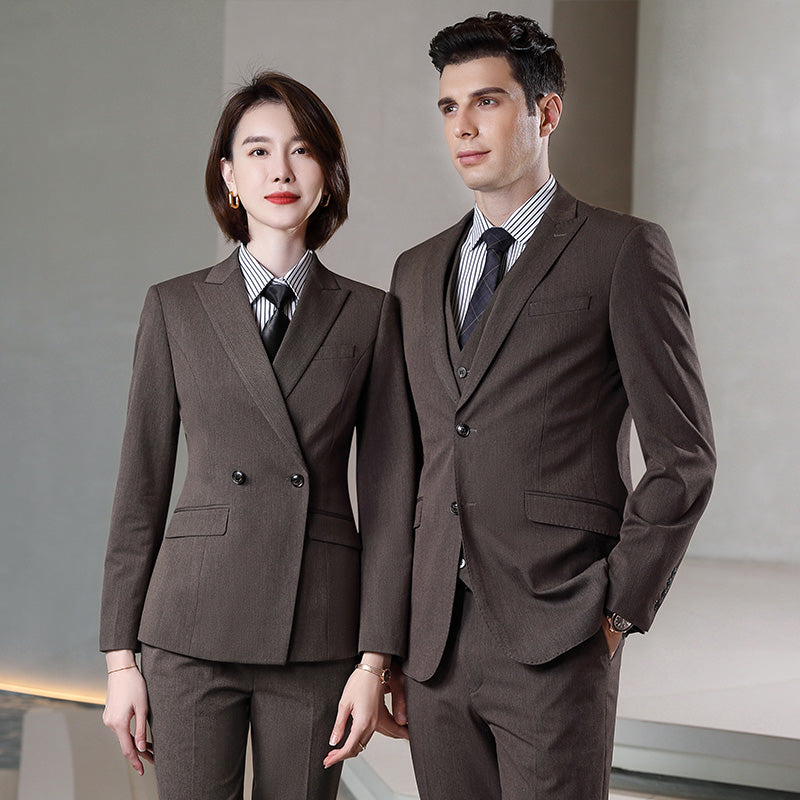 Patterned Business Suit Sets for Men & Women – Formal Uniform Blazers for Office, Hotel, School, Casino, Real Estate & Conferences
