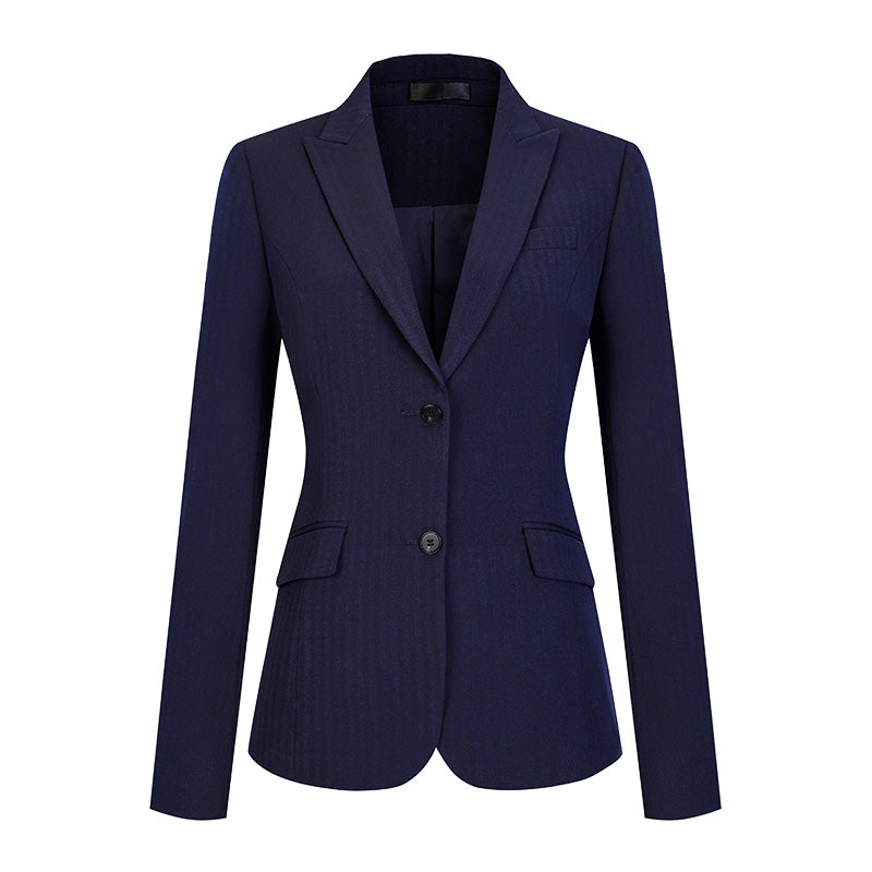 Striped Stretch Suit Sets for Men & Women – Business Uniform Blazers for Office, Hotel, School, Casino, Real Estate & Conferences