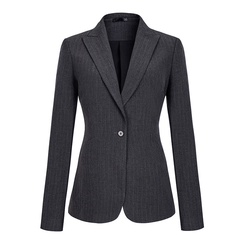 Striped Stretch Suit Sets for Men & Women – Business Uniform Blazers for Office, Hotel, School, Casino, Real Estate & Conferences