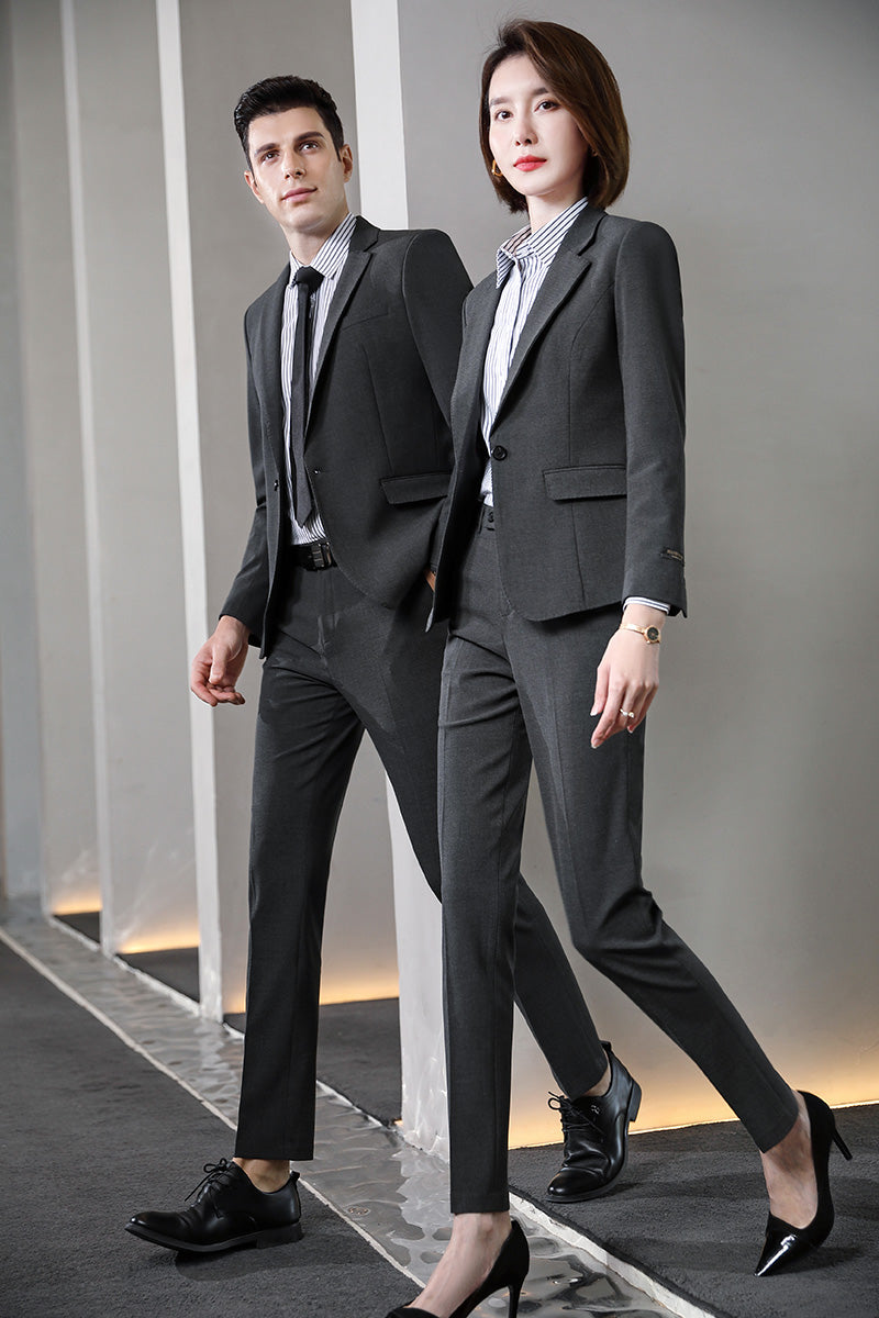 Stretch Business Suit Sets for Men & Women – Custom Uniform Blazers for Office, Hotel, School, Casino, Real Estate & Conferences