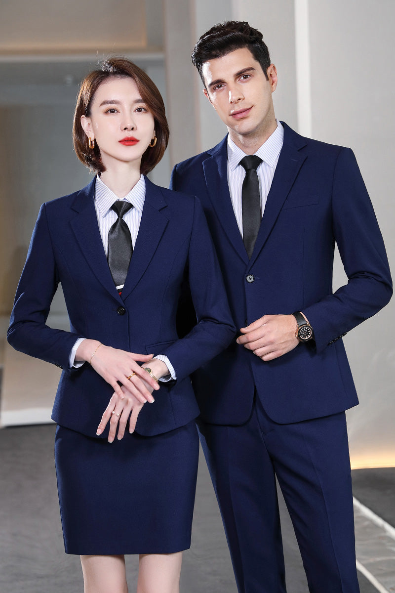 Black Business Suit Sets for Men & Women – Formal Uniform Blazers for Office, Hotel, School, Casino, Real Estate & Conferences