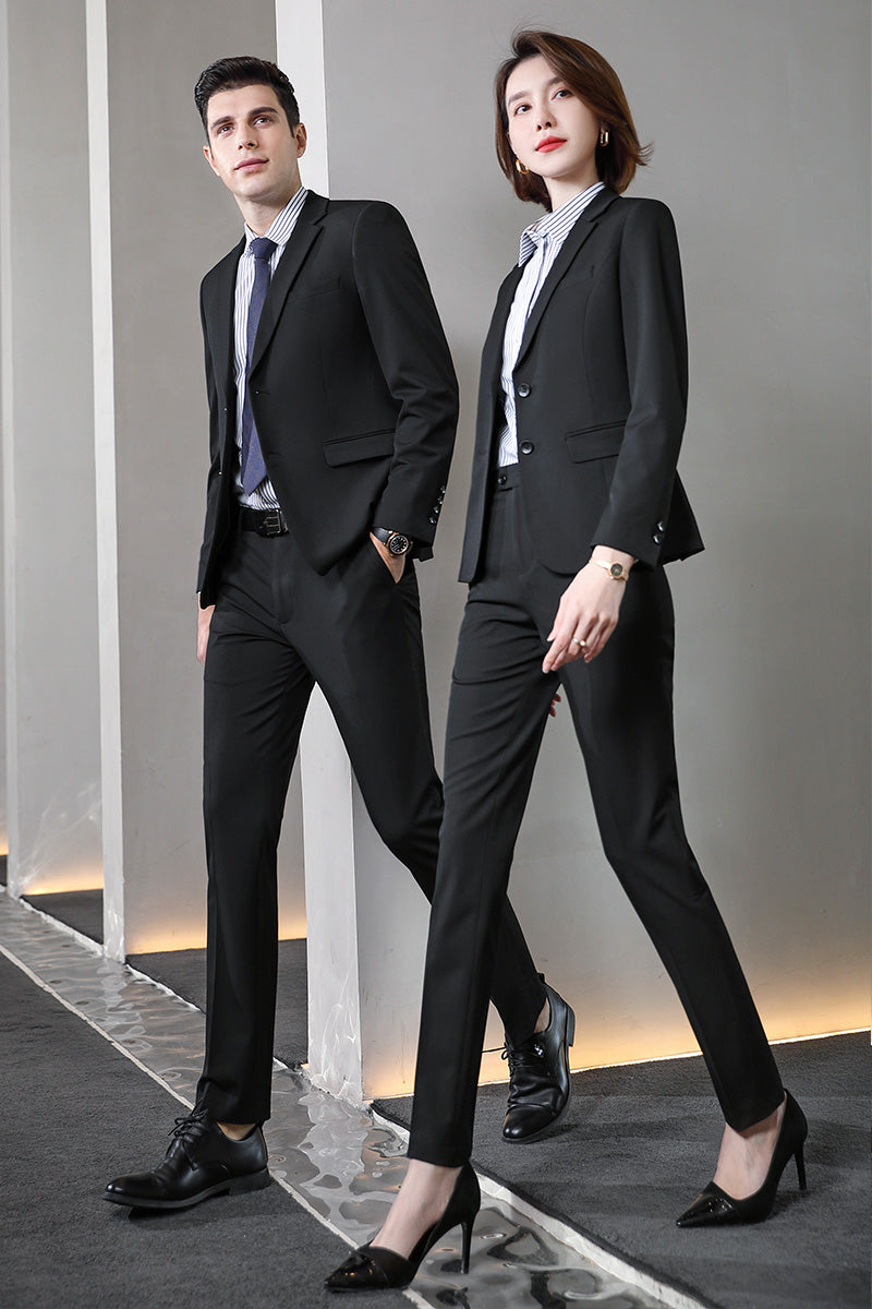 Stretch Business Suit Sets for Men & Women – Custom Uniform Blazers for Office, Hotel, School, Casino, Real Estate & Conferences