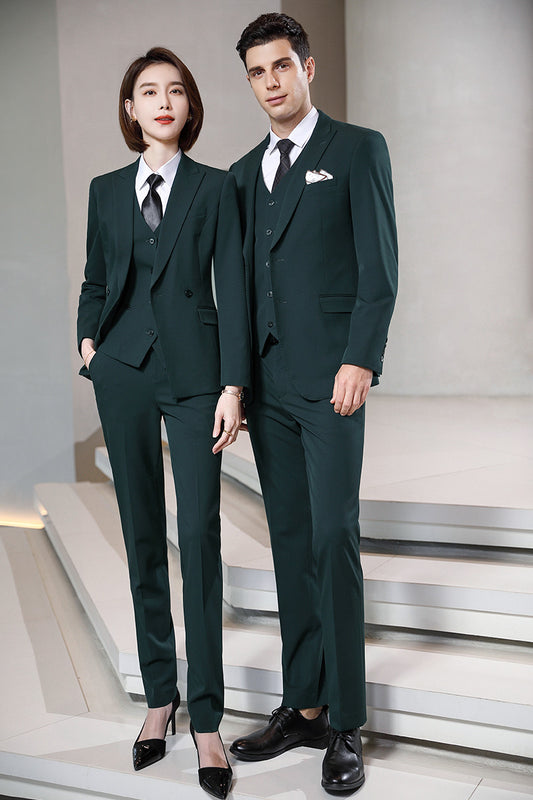 Patterned Business Suit Sets for Men & Women – Formal Uniform Blazers for Office, Hotel, School, Casino, Real Estate & Conferences