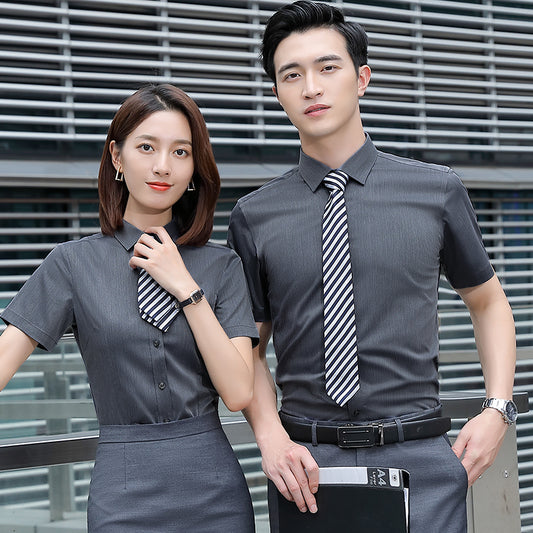 Dark Gray Custom Uniform Shirts for Men & Women - Hotel, Office, School, Casino Wear